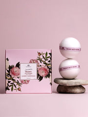 Magrada Bath Bomb Cadeauset — Pioenroos met Vitamine E (4 stuks)