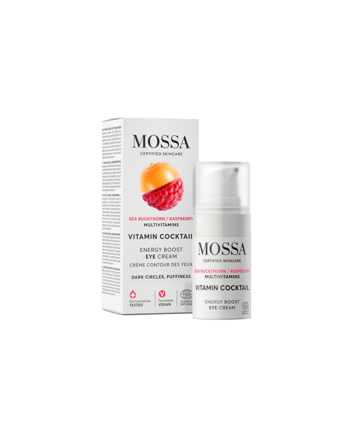 MOSSA Vitamin Cocktail Oční Krém — na Otoky a Tmavé Kruhy pod Očima