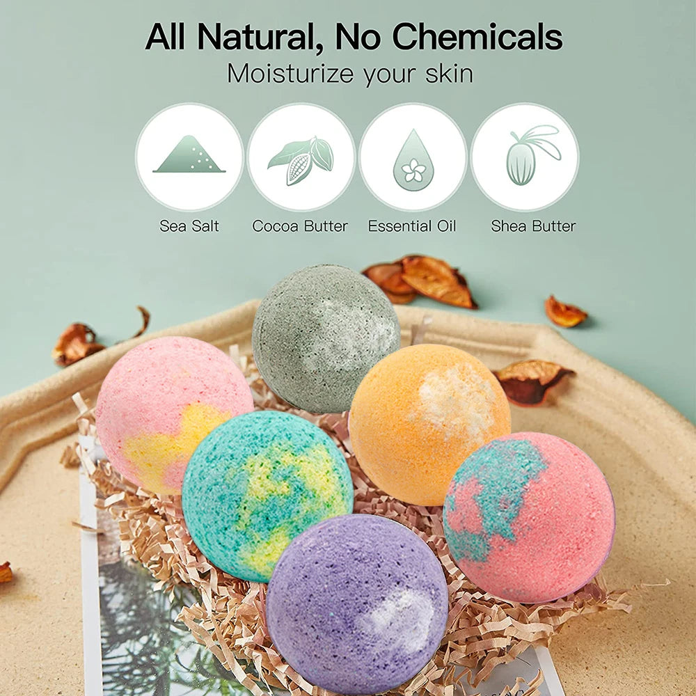 Natuurlijke bath bombs met etherische oliën