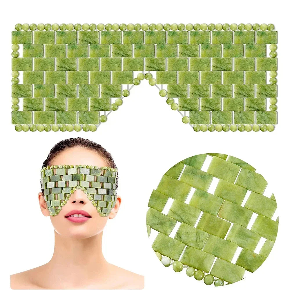 Jade Oogmasker — Verkoelend Massagemasker