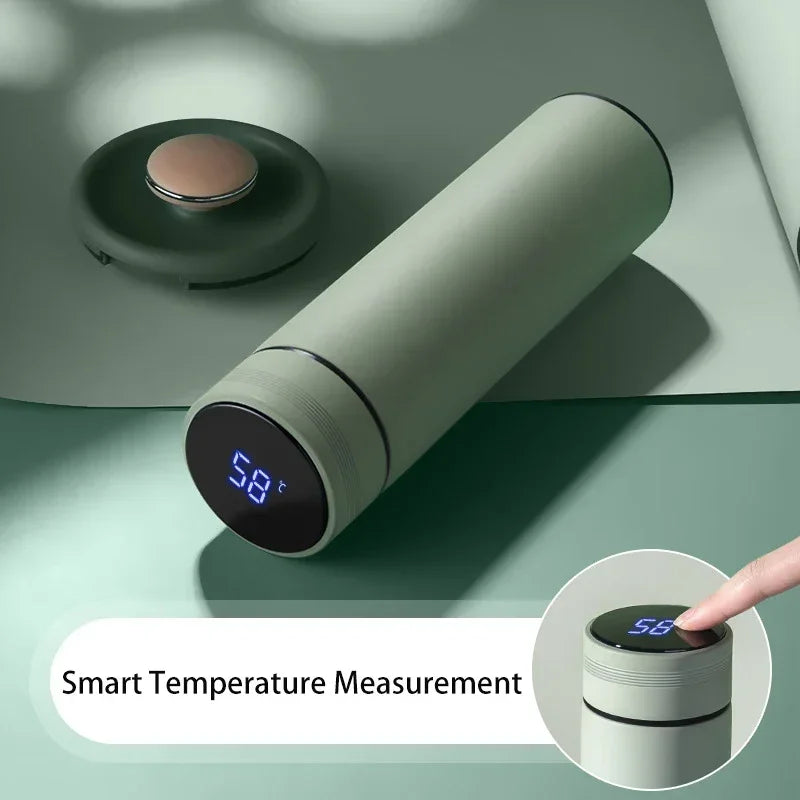 Smart waterfles temperatuurweergave in de dop