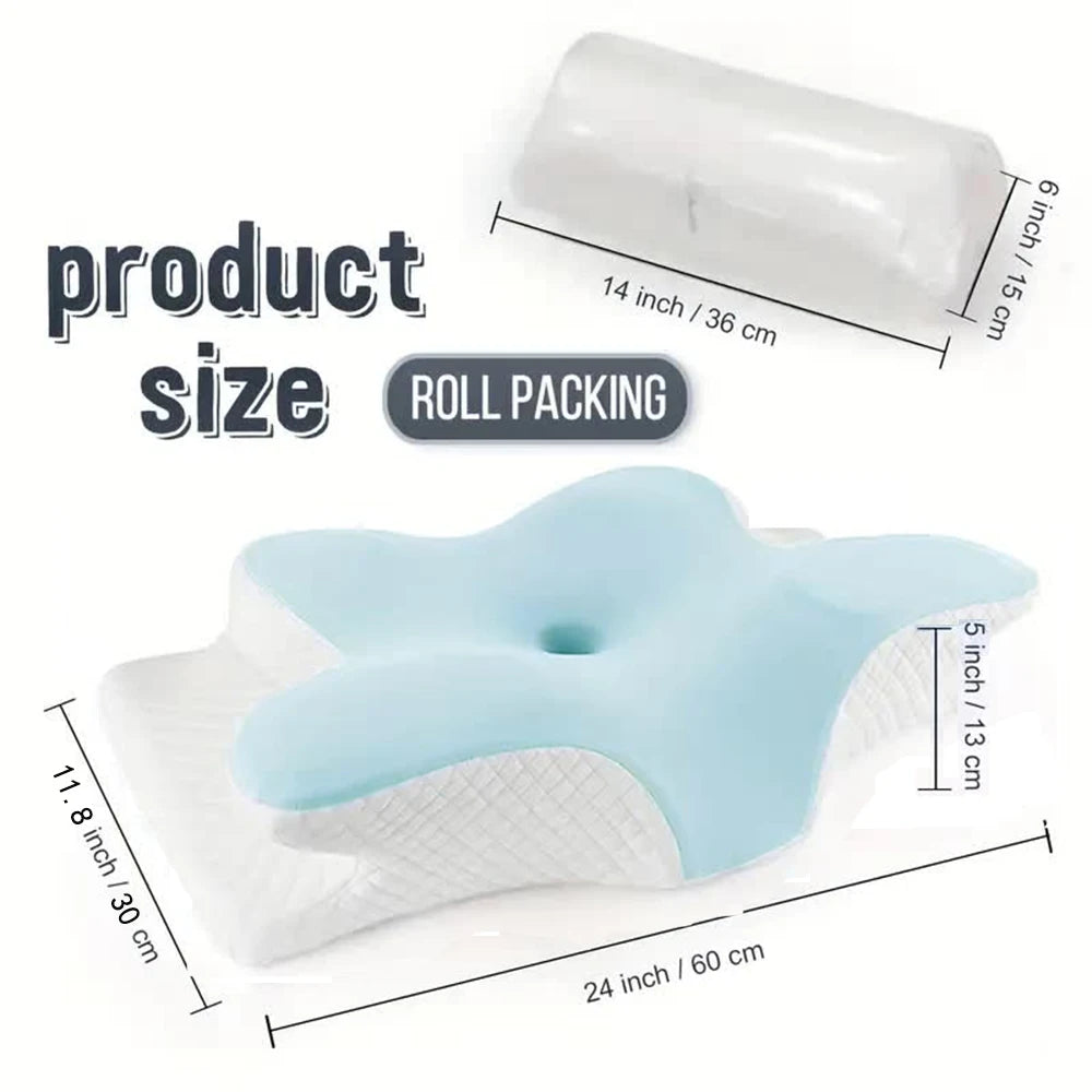 Ergonomisch Vlinderkussen — Traagschuim Nekkussen-6