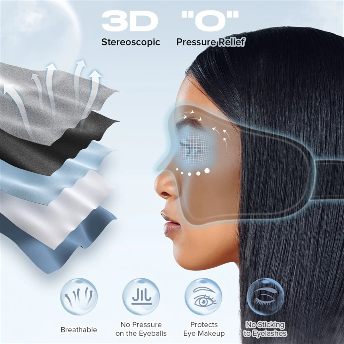 Bluetooth slaapmasker detail