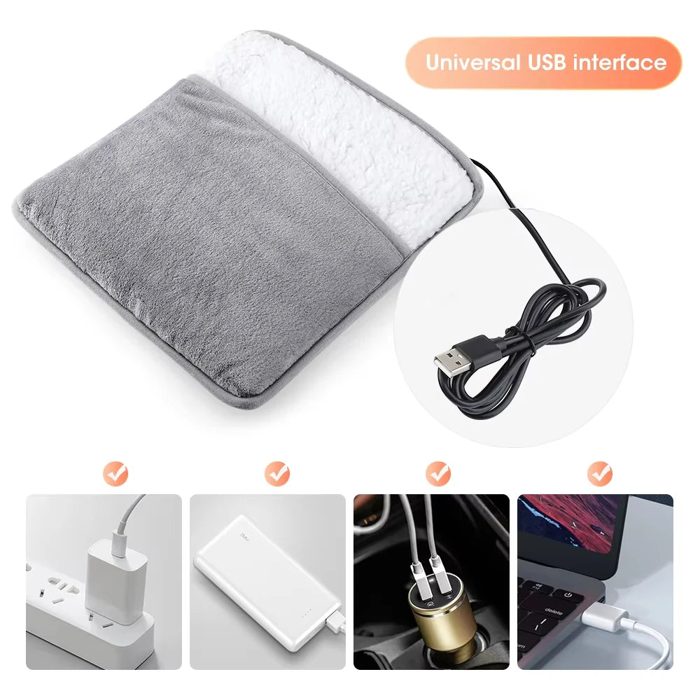 Elektrische Voetenwarmer — Pluche Voetverwarmer (USB)-4