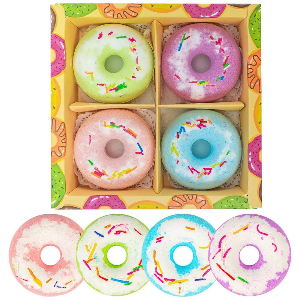 Bath bombs set bovenaanzicht
