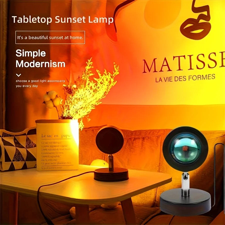 Sunset lamp warm licht