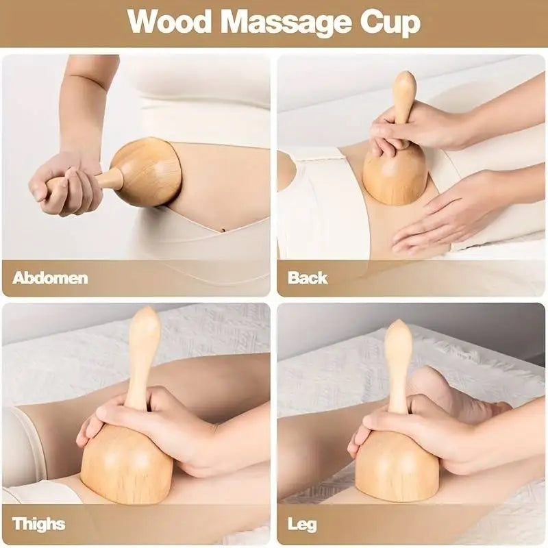 Wood Therapy Massageset — Houten Lymfedrainage Set-4