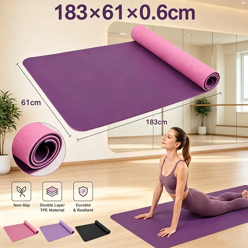 Antislip yogamat 6mm