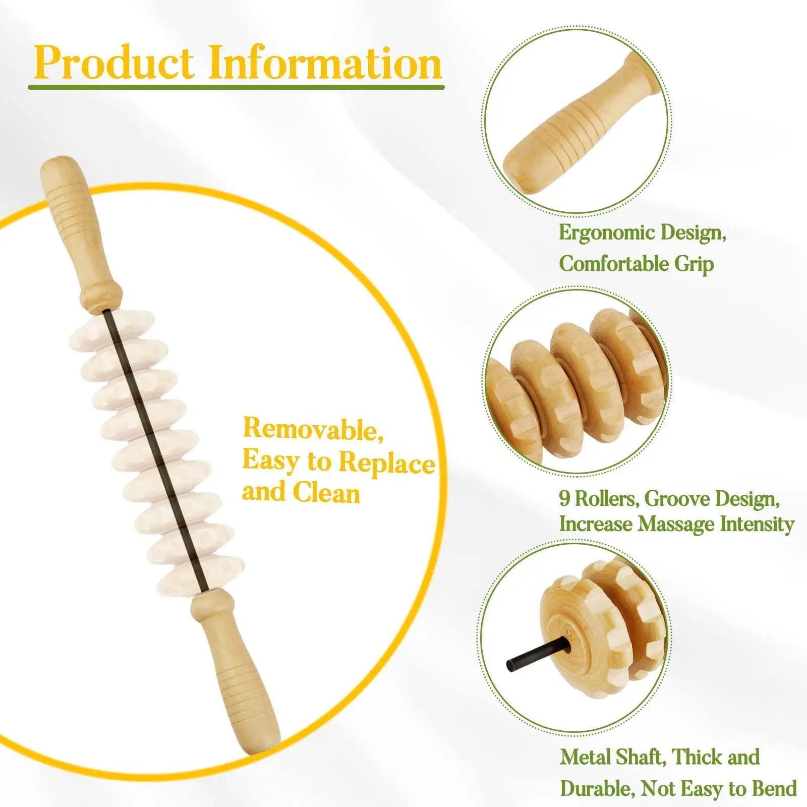 Wood Therapy Massageset — Houten Lymfedrainage Set