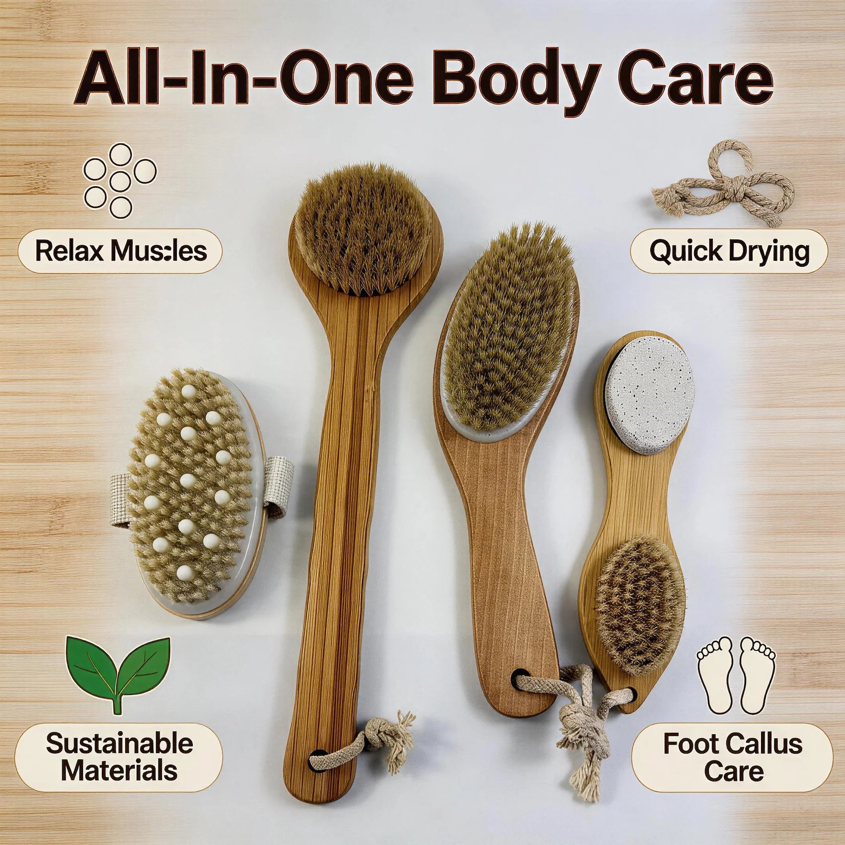Dry brush set overzicht