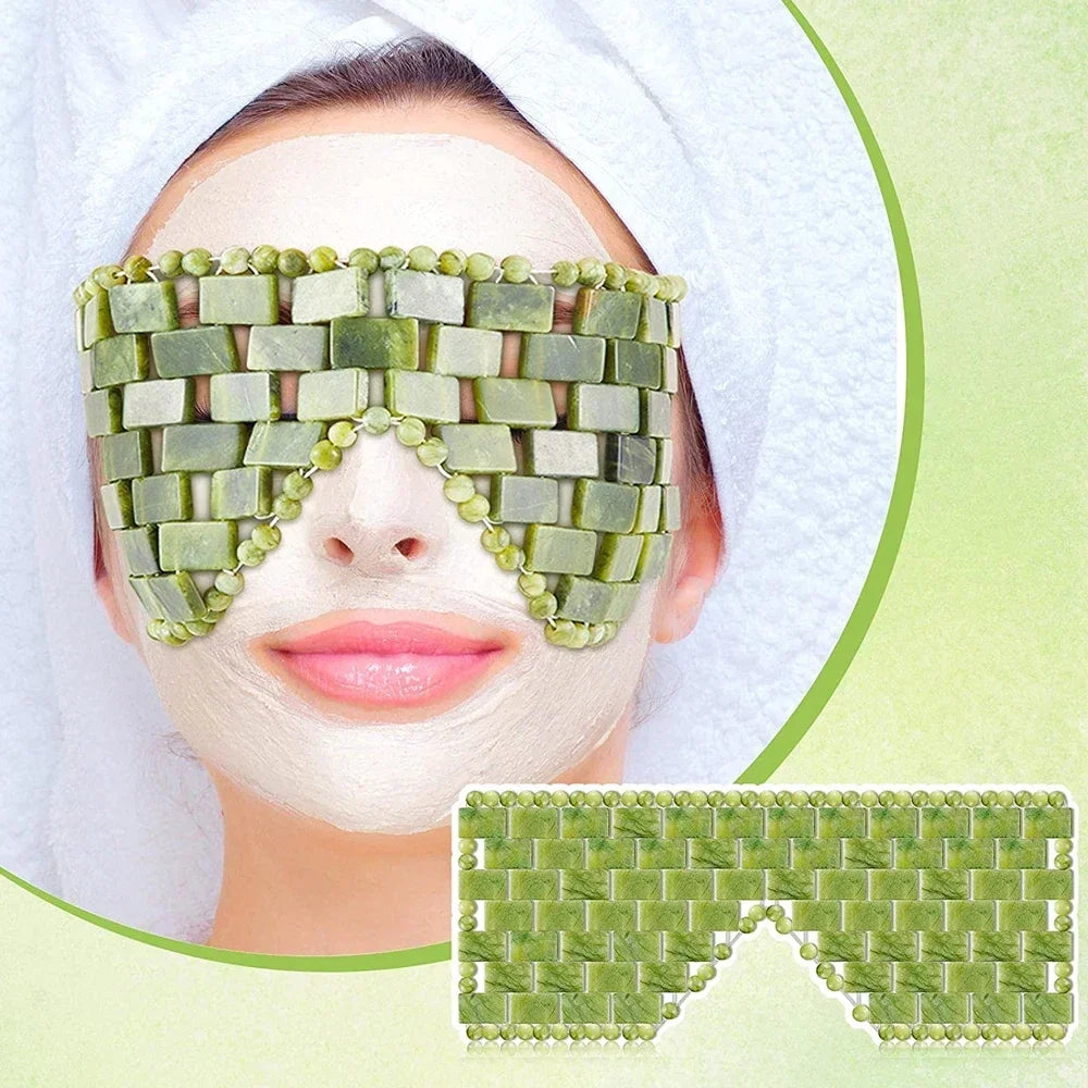 Jade Oogmasker — Verkoelend Massagemasker