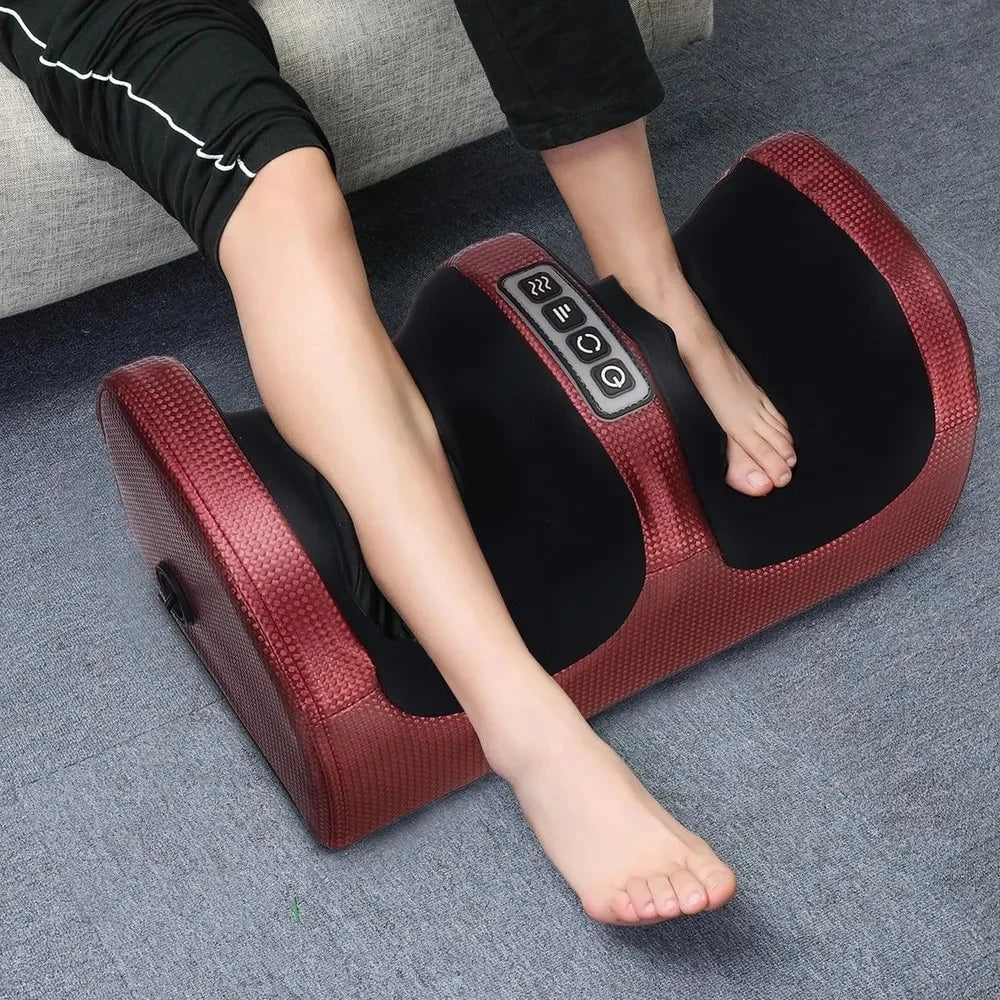 Shiatsu voetmassage apparaat in gebruik