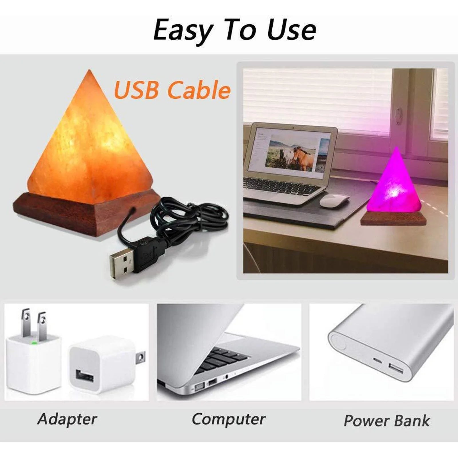 Zoutlamp piramide