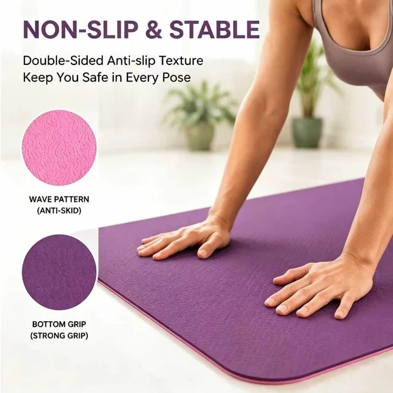 Antislip yogamat 6mm