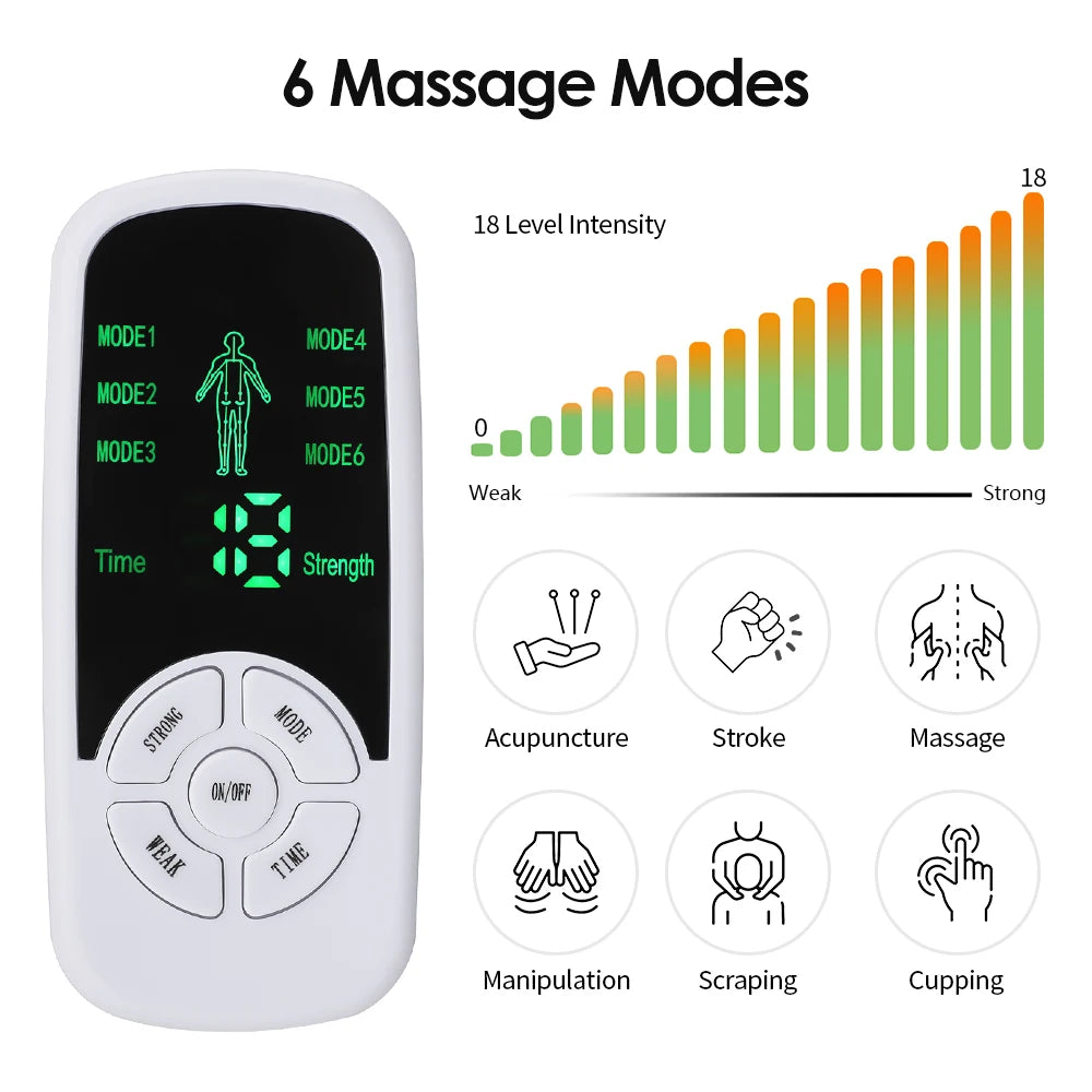Appareil TENS — Stimulateur musculaire à électrodes-6