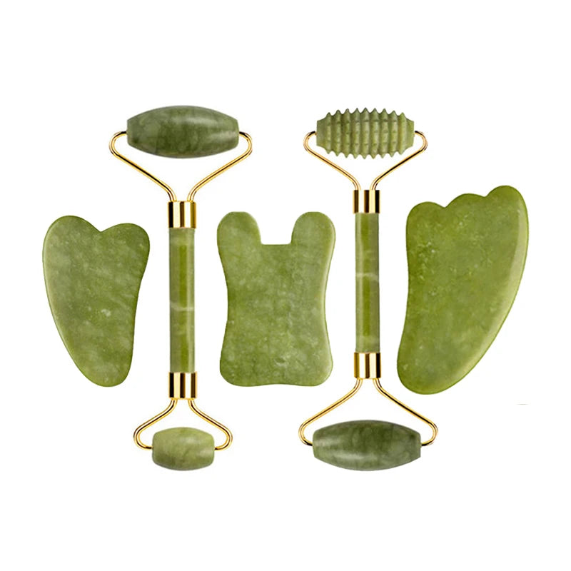 Jade roller en gua sha set