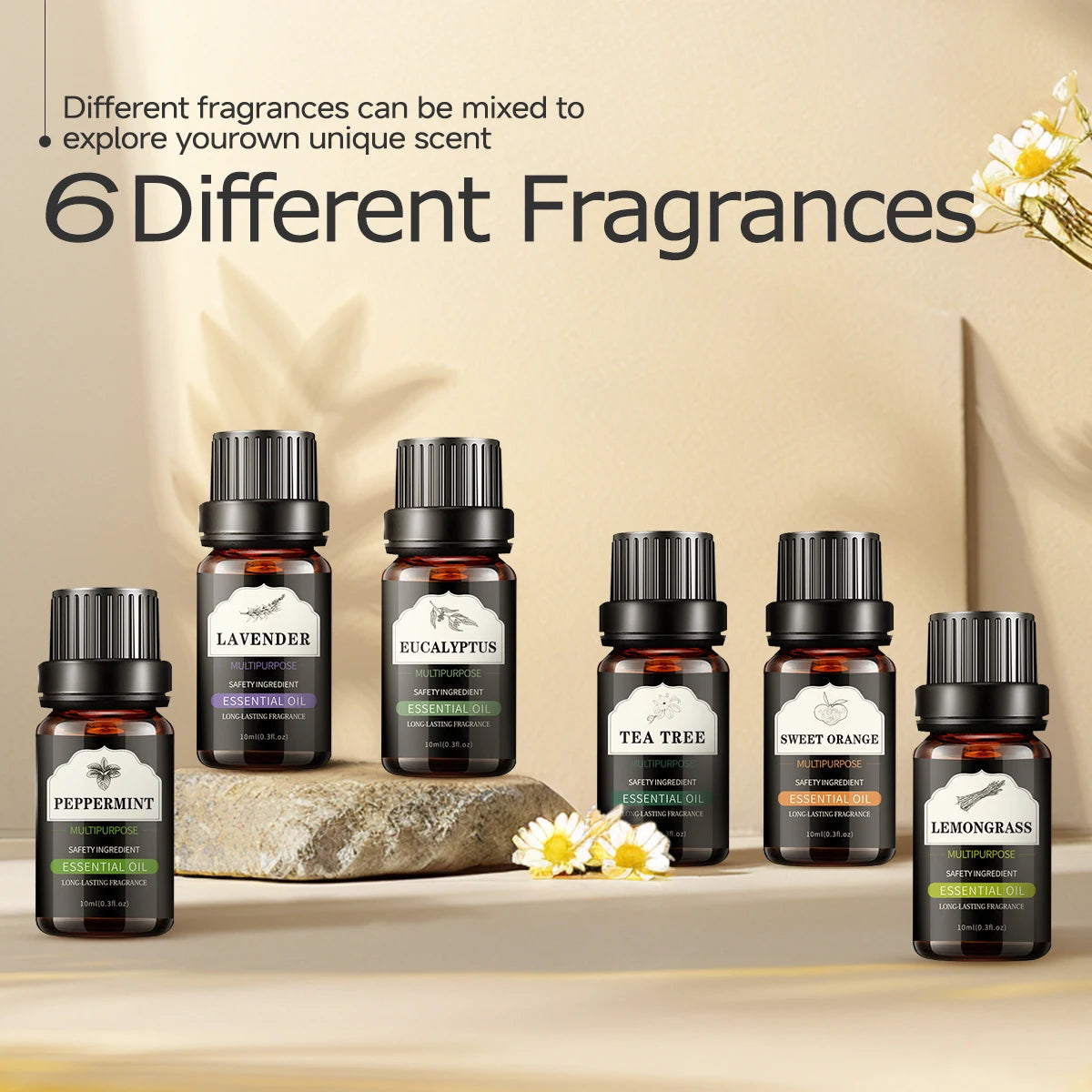 Lot d'Huiles Essentielles — 6 x 10ml-3