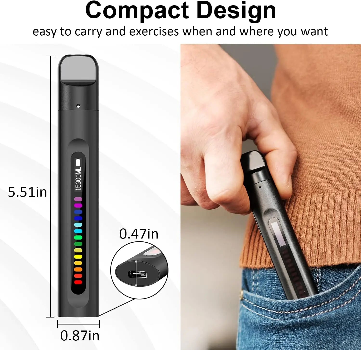 Ademhalingstrainer compact design