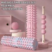 Ensemble Rouleau de Fascia — Rouleau en mousse + Balle de massage + Bâton