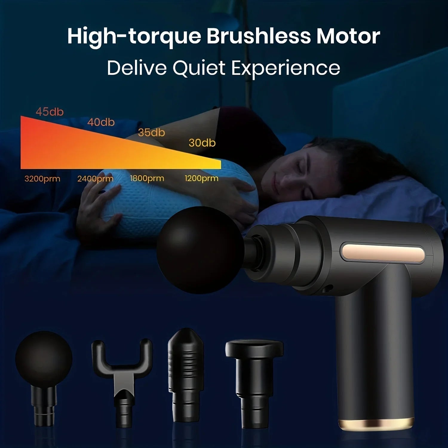 Compact percussie massageapparaat