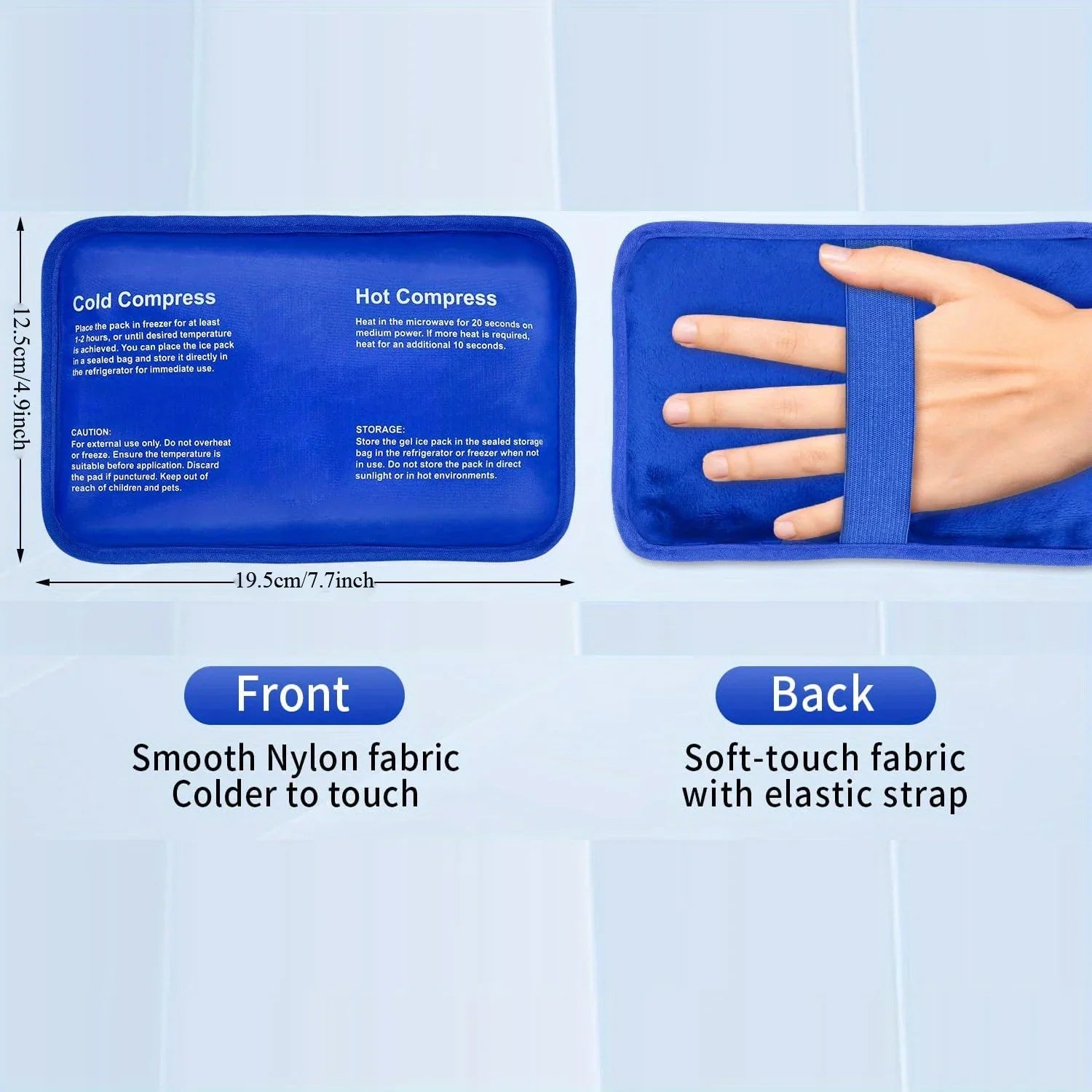 Packs de Gel Chaud & Froid — Lot de 2 Réutilisables-3