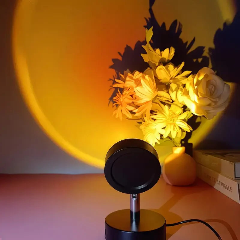 Sunset lamp op tafel