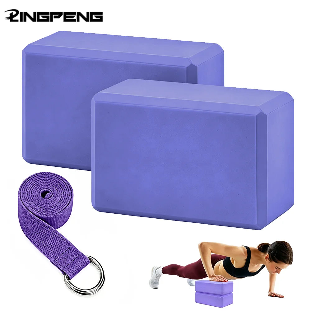 Yogablokken en stretchband