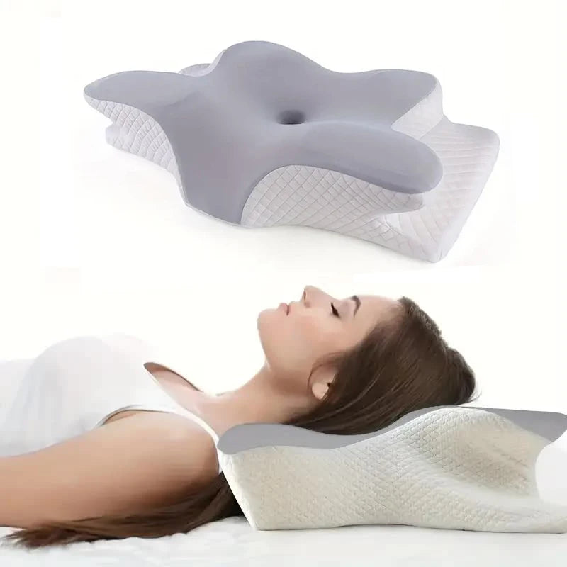 Ergonomisch Vlinderkussen — Traagschuim Nekkussen-8