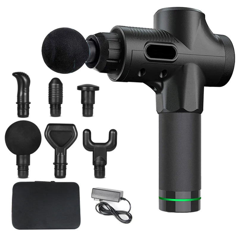 Massage gun met opzetstukken