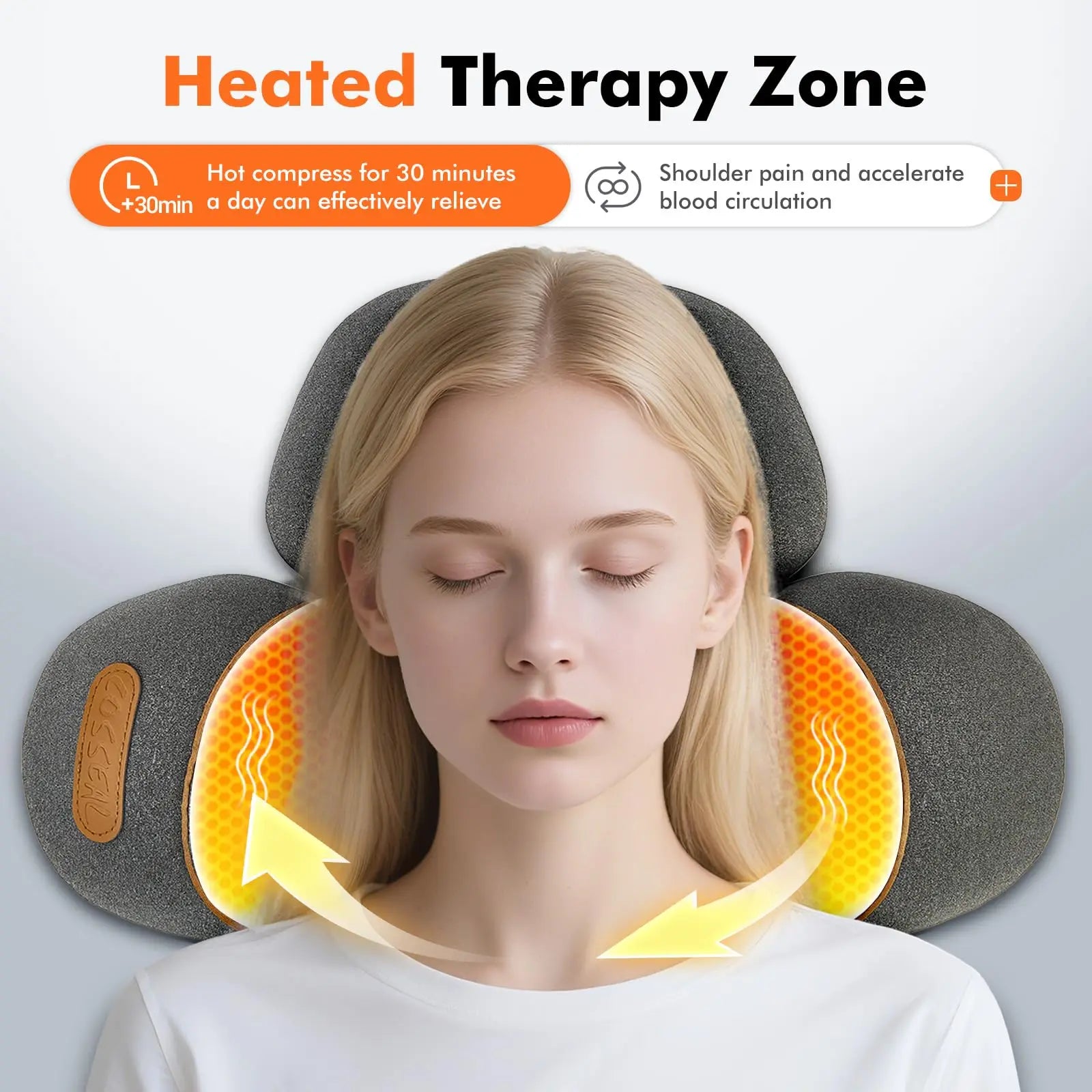 3-in-1 Nekmassage Kussen — Shiatsu met Warmte-4