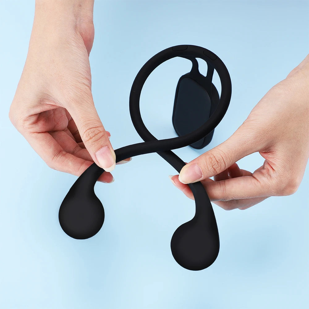 Smart posture trainer in gebruik