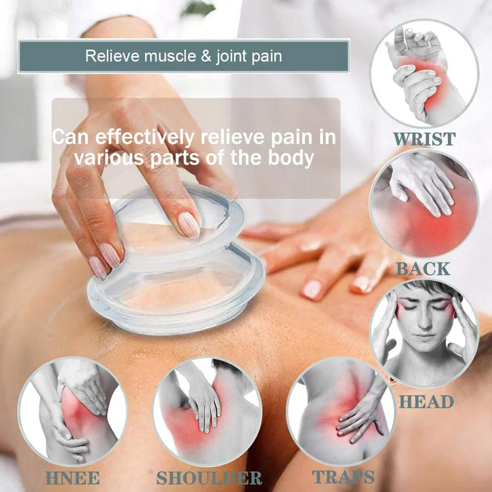 Cupping massage in gebruik