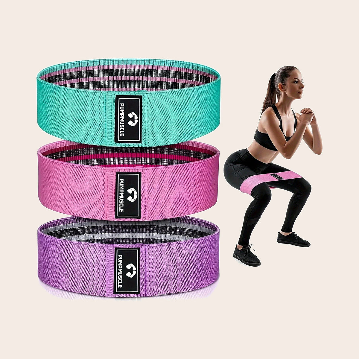 Fabric Resistance Bands Set