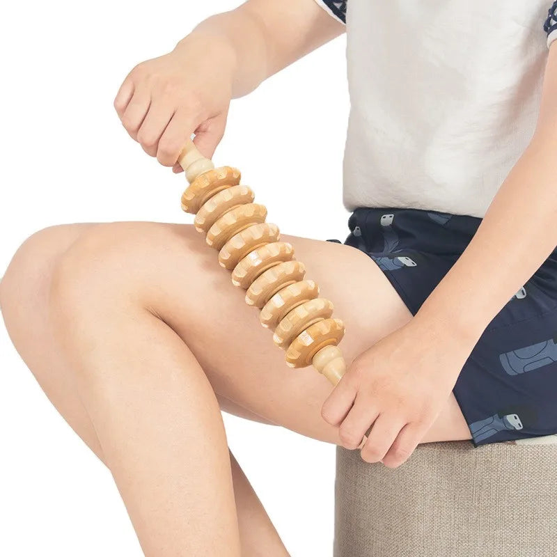 Houten Voetmassage Roller-5