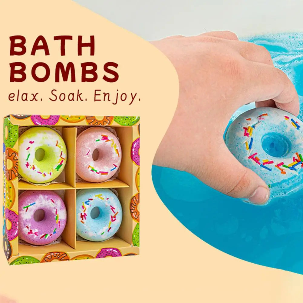Bath bombs in gebruik