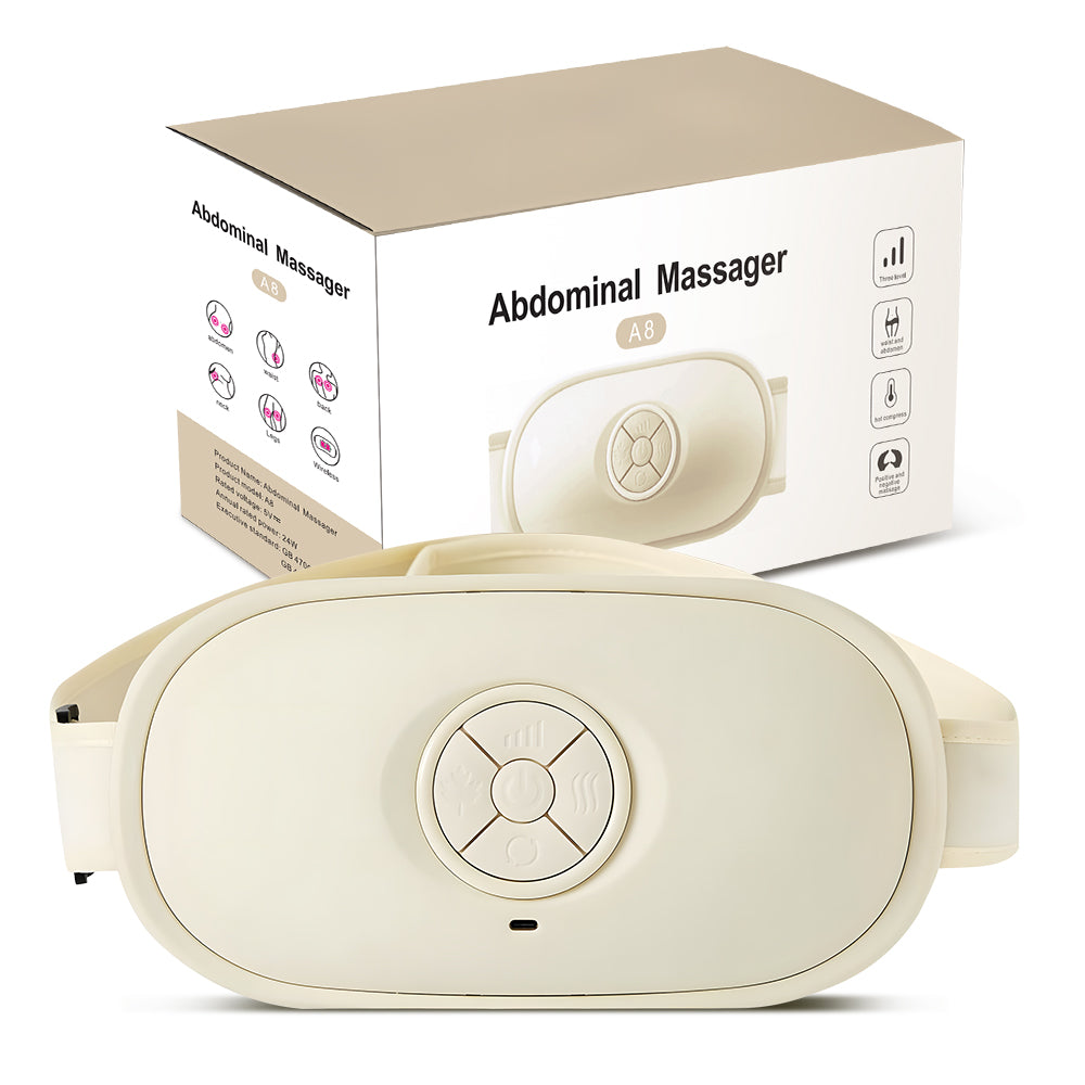 Warmte Buikmassager met Rood Licht — Draagbare Massage voor Buik & Rug