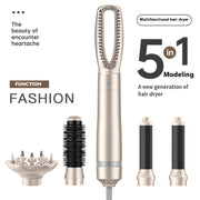 5-in-1 Föhnborstel — Multistyler voor Drogen, Krullen & Stylen