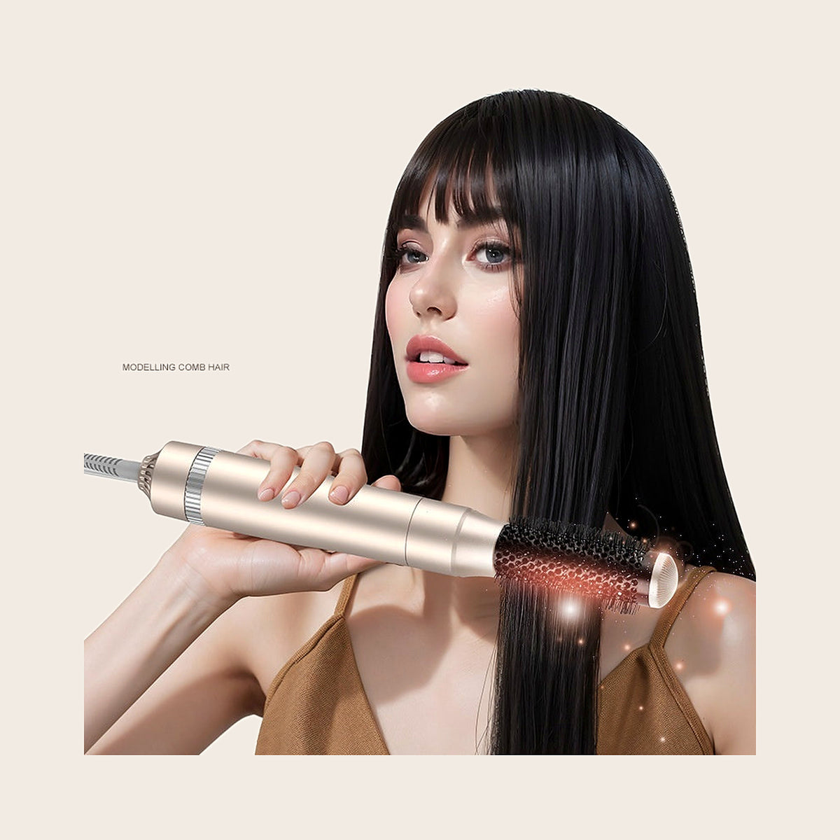 5-in-1 fohnborstel multistyler champagne goud