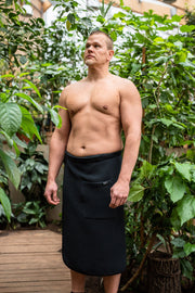 RÄTT Sauna Kilt voor Heren — Katoenen Wafelstof, OEKO-TEX