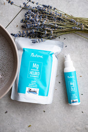Nurme Zestaw Prezentowy z Magnezem — Olejek Magnezowy (100 ml) + Płatki do Kąpieli (700 g)