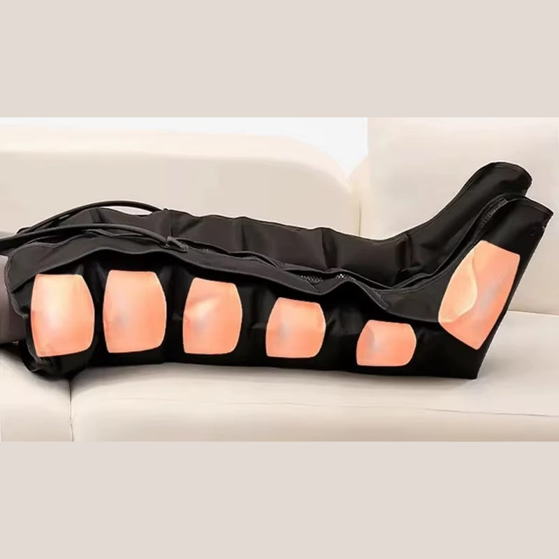 Beenmassage boots met luchtkamers, zijaanzicht