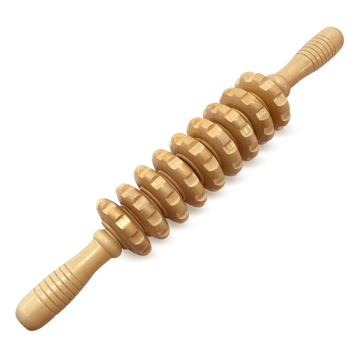 Houten massageroller met 9 rollen