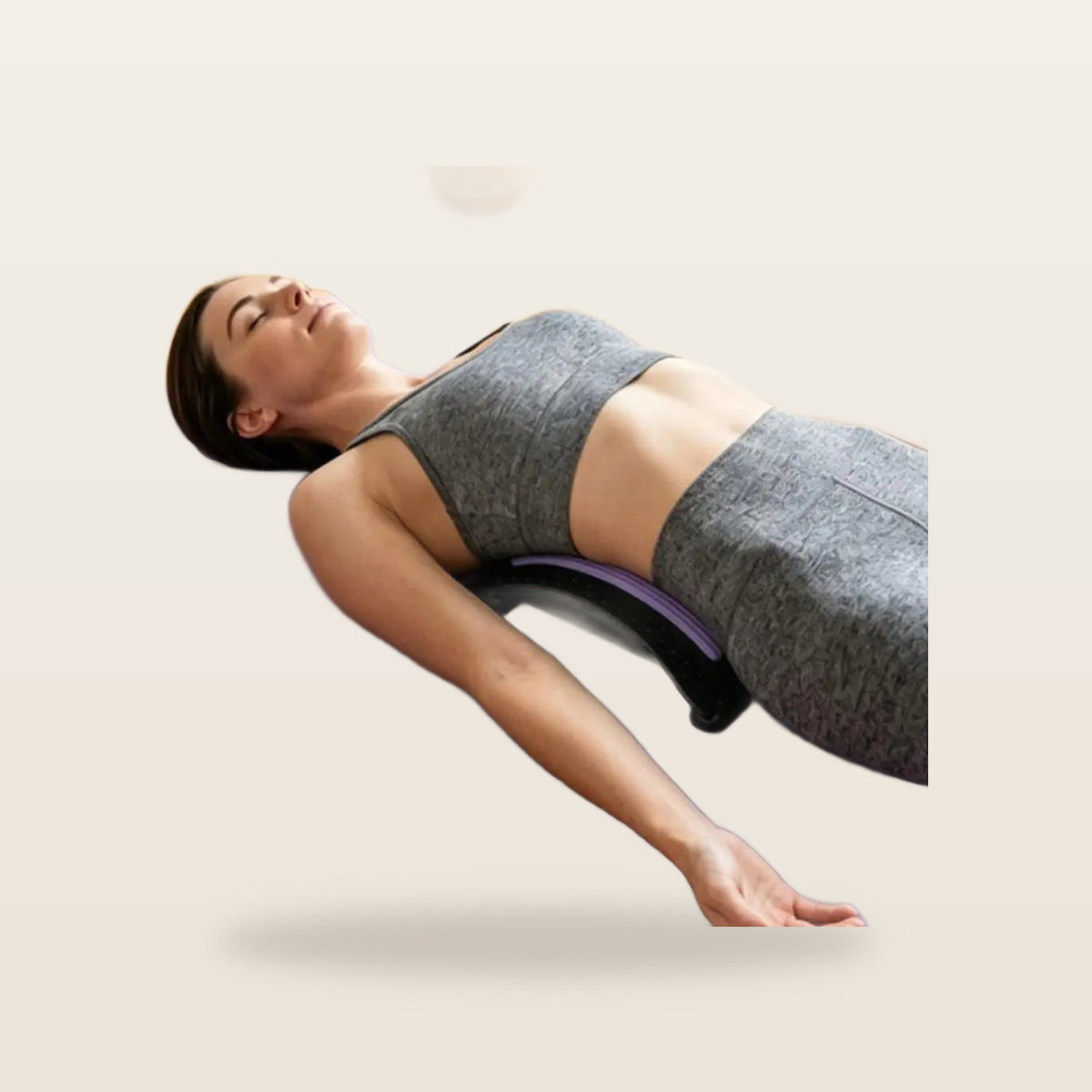 Welvana Rugstretcher op crème achtergrond